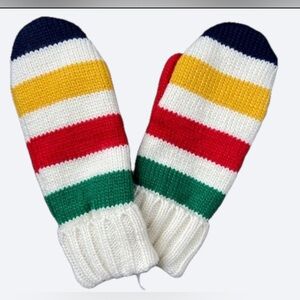 NEW with tag Colorful Hudson’s Bay Striped SMALL size knitted Mittens